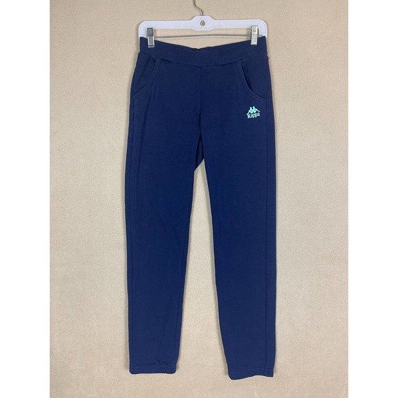 Kappa Sweatpants Adult Extra Small Blue Soccer Logo Spell Out Pocket Womens - Picture 1 of 11
